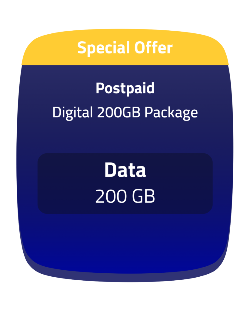 Digital 200GB Package Postpaid Zain Shop